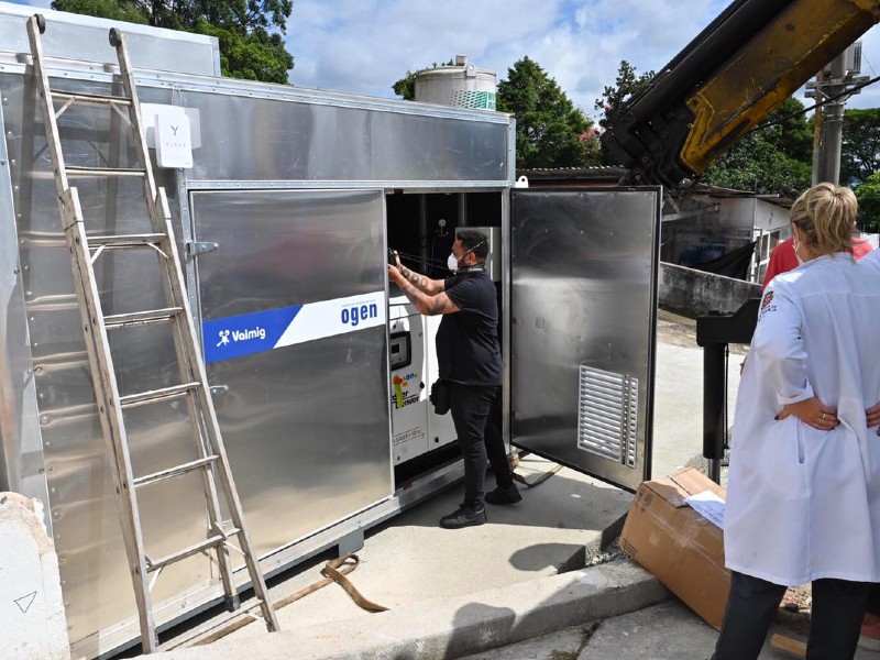 O equipamento gerador foi instalado no Hospital Municipal Capela do Socorro, que deve receber uma segunda unidade em 10 de abril